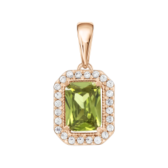 Pendant with zirconia 