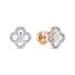 Серьги-пуссеты с бриллиантами 