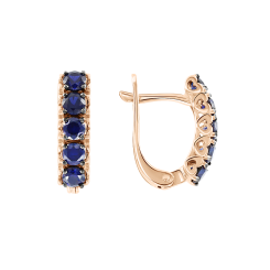 Earrings with sapphires 