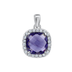 Anhänger mit Tanzanit und Zirkonia 