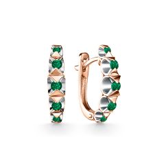 Ohrringe mit Smaragden 