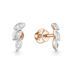 Серьги-пуссеты с бриллиантами 