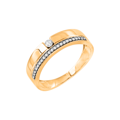 Women's ring with diamonds 