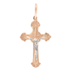 Pendant cross with engraving 
