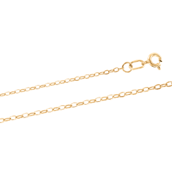 Yellow gold chain 45 cm