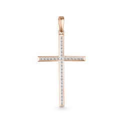 Anhänger – Kreuz mit Brillanten 