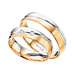 Wedding rings with diamonds 