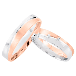 Wedding rings with diamonds 