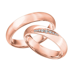 Wedding rings with diamonds 