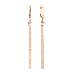 Earrings with zirconia 