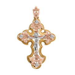 Anhänger Kreuz mit Zirkonia 