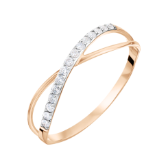 Women's ring with zirconia 