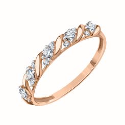Women's ring with zirconia 