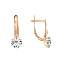 Earrings with zirconia 