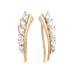 Earrings with zirconia 