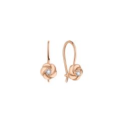 Серьги c фианитом 