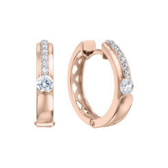 Earrings with zirconia 