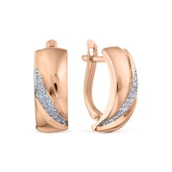 Earrings with zirconia 