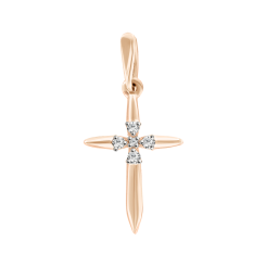 Anhänger – Kreuz mit Zirkonia 