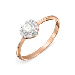 Women's ring with zirconia 