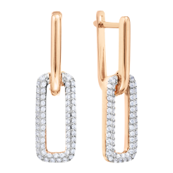 Earrings with zirconia 