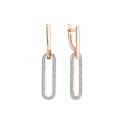 Earrings with zirconia 