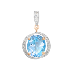 Anhänger mit Zirkonia und Topas 