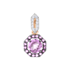 Anhänger mit Amethysten und Zirkonia 