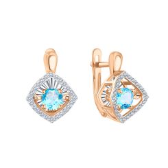 Ohrhänger mit Topas und Zirkonia 