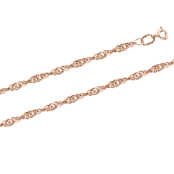 Goldkette und Armband 45 cm ca. 2 g