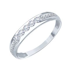 Women's ring with zirconia 