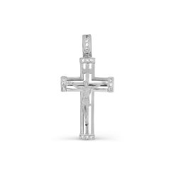Pendant cross with zirconia 