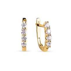 Earrings with Swarovski zirconia 