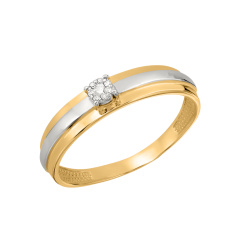 Women's ring with diamonds 