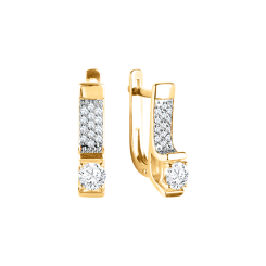 Earrings with zirconia Swarovski 
