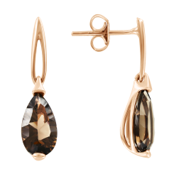 Ohrstecker mit Rauchquarz 