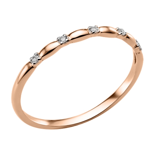 Women's ring with zirconia 