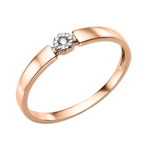 Women's ring with zirconia 