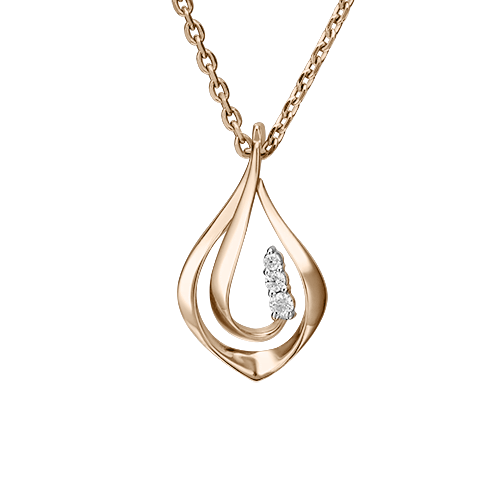 Pendant with zirconia 