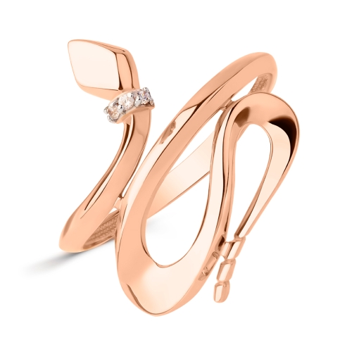 Women's ring with zirconia 