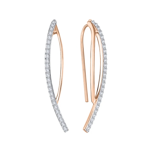 Earrings with zirconia 