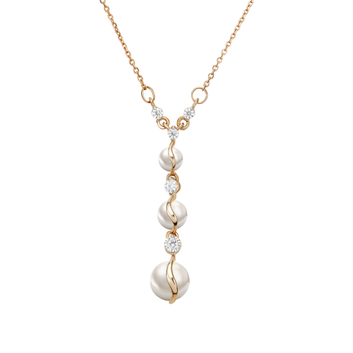 Collier mit Perlen 