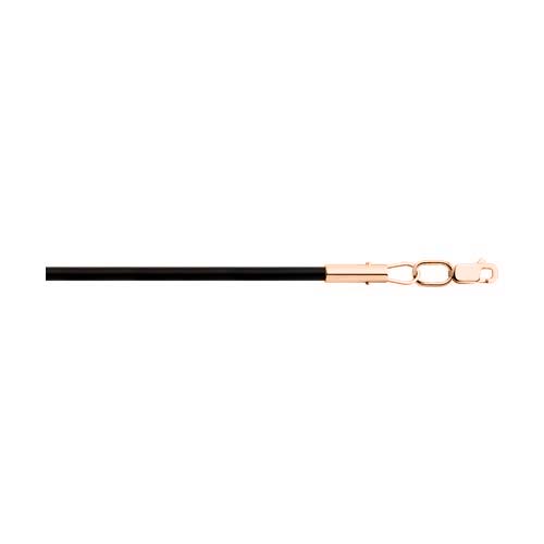 Rubber cord with gold 