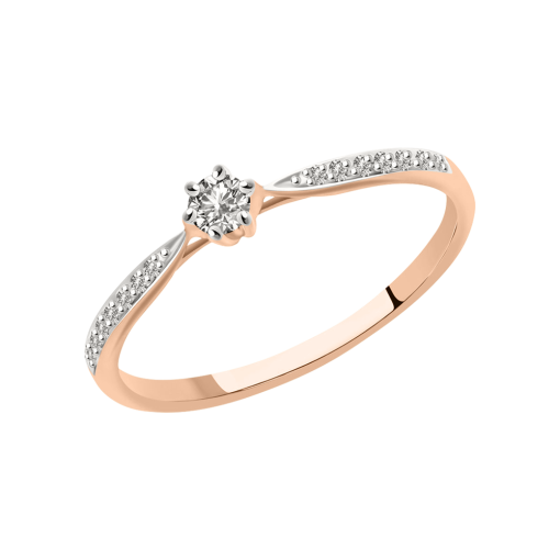 Women's ring with diamonds 