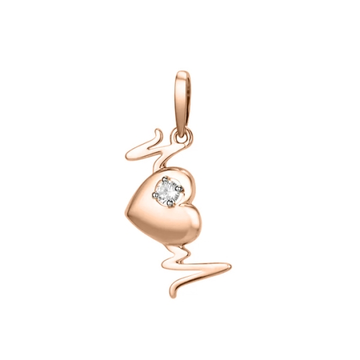 Pendant with zirconia 