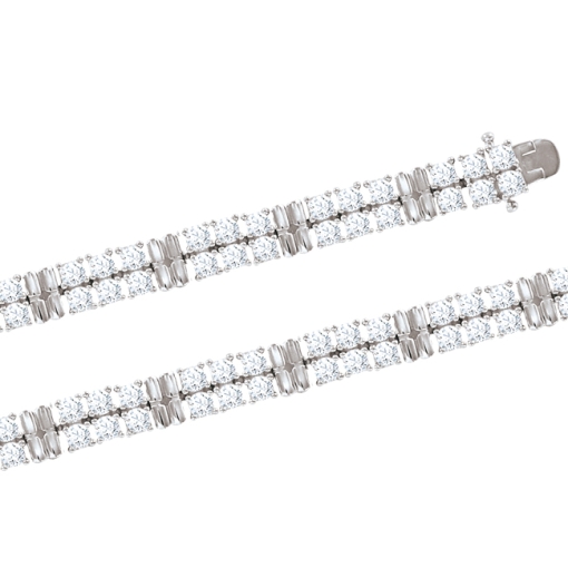 Bracelet with zirconia 19 cm