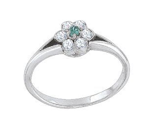 Ladies Ring with zirconia 