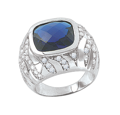 Women's ring with zirconia 