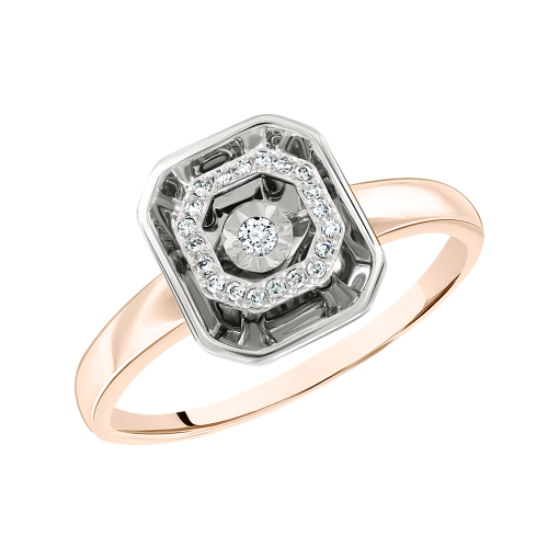 Women's ring with diamonds 
