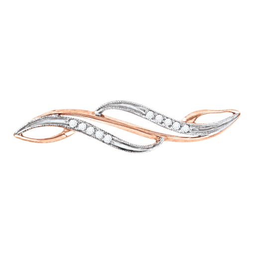 Brosche mit Zirkonia 